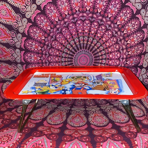 Classic and rare 1989 Super Mario Bros. Foldable TV tray. 17 x 12 - Picture 15 of 16